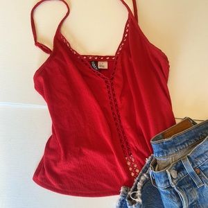Super Cute Red Tank Top